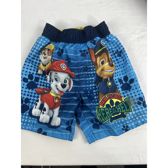 Boy's Toddler Nickelodeon Paw Patrol Swim Trunks Size 3T Elastic Waistband - Picture 1 of 2